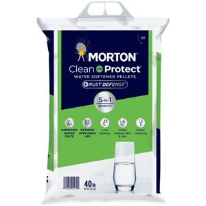 Clean and Protect Plus Rust Defense Water Softener Pellets - 40lbs - Morton - 1 of 4