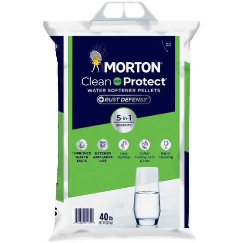 Clean and Protect Plus Rust Defense Water Softener Pellets - 40lbs - Morton - image 1 of 4