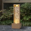 Teamson Home 36" Metal Fiberglass and Polyresin Cascading Seashells Fountain Brown - 2 of 4