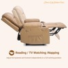 Power Lift Recliner Chair w/ Heat & Massage – PU Leather Single Sofa for Living Room & Home Theater – Remote Controlled, Modern Comfort for Elderly - 4 of 4