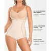 SHAPELLX Shapewear for Women Tummy Control Body Shaper Slimming Bodysuit V Neck Sculpting Snatched Body Suit Butt Lifter—Beige 38 - 3 of 3