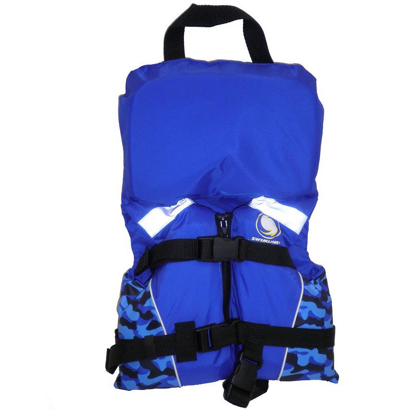 Swimline Infant USCG Approved Swimming Vinyl Life Vest with Handle - Blue/Black - XS, 2 of 4
