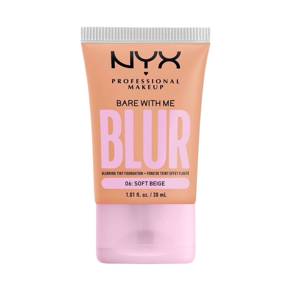 Photos - Foundation & Concealer NYX Professional Makeup Bare With Me Blur Tint Soft Matte Foundation - 06 Soft Beige - 1.01 fl oz 