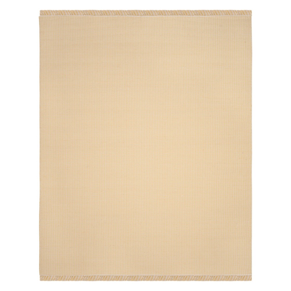 9'x12' Crosshatch Woven Area Rug Ivory/Yellow - Safavieh