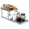 Hold N’ Storage Pull Out Cabinet Organizer 2 Tier – Heavy Duty Metal with Lifetime Limited Warranty - Anti Rust Chrome Finish - 3 of 4