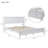 NicBex Queen/Full/King Size Modern Solid Wood Bed Frame with Headboard for Adults/Boys/Girls - 3 of 4