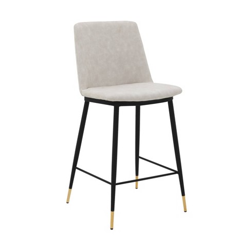 26 Messina Counter Stool With Faux, Cream Faux Leather Counter Stools