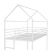 NicBex Twin over Twin Bunk Bed House Shape Loft Bed Metal Bed Frame with Full Length Guardrail and Ladder, No Box Spring Required - 4 of 4
