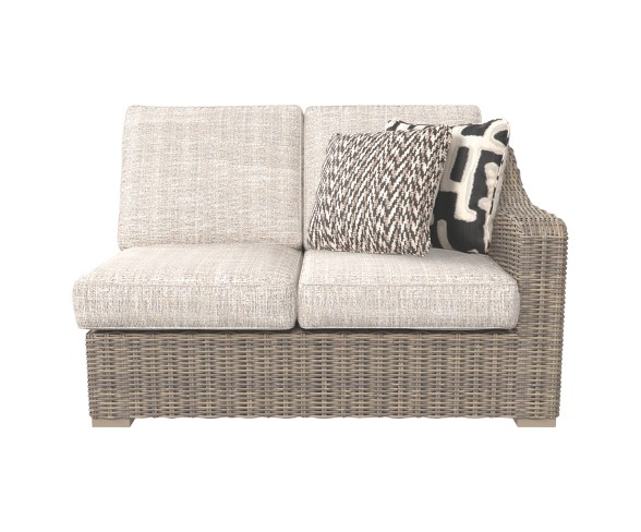 Beachcroft Loveseat with Cushions - Beige  - Outdoor by Ashley