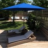 11' x 11' Aluminum Market Polyester Umbrella with Crank Lift Pacific Blue - Astella: Hexagonal, Bronze Finish, No Assembly Required - 4 of 4