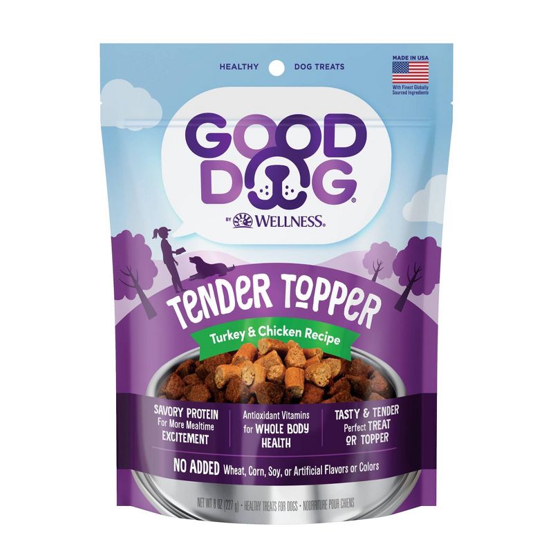 Good Dog by Wellness Tender Toppers Turkey &#38; Chicken Recipe Dry Dog Food - 8oz, 1 of 9