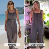 EXLURA Women's Summer Casual Dressy Jumpsuits Loose Overalls One Piece Sleeveless Wide Leg Pant Rompers with Pockets 2025 - 2 of 4