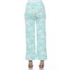 Women's Floral Paisley Wide Leg Palazzo Pants - White Mark - 4 of 4