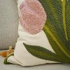 Attop Pack of 2 Embroidered Decorative Throw Pillow Cover 18x18 Inch Farmhouse Floral Floor Pillowcase - 4 of 4