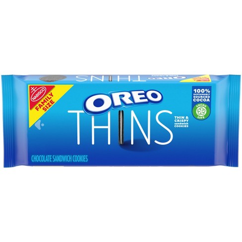 OREO Thins Chocolate Sandwich Cookies Family Size - 13.1oz - image 1 of 4