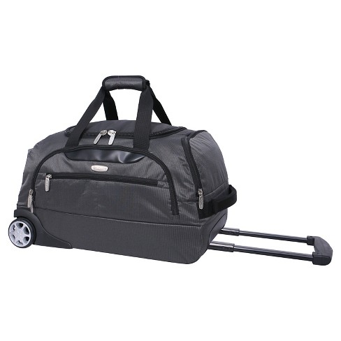 duffel bag with wheels carry on