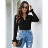 Women's POLO Knitted Long Sleeve Sweater - 3 of 4
