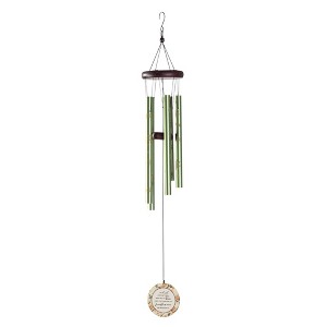 Dicksons Sunshine of Friendship Green and Brown 35 Inch Aluminum Wind Chime Noisemaker - 1 of 2