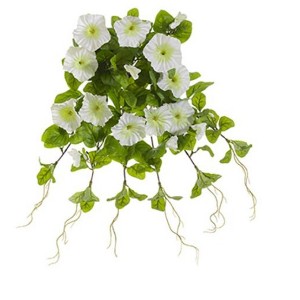 Allstate Floral Artificial Petunia Floral Bush Spray - 20" - White - 1 of 1