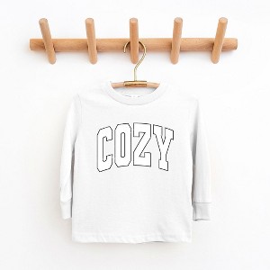 The Juniper Shop Cozy Worn Varsity Toddler Long Sleeve Tee - 1 of 3