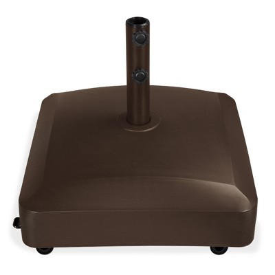 Best Choice Products Fillable Mobile Umbrella Base Heavy Duty Market Stand w/ 4 Wheels, 2 Locks, 123lb Capacity