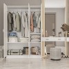 FUFU&GAGA White Grand Armoire With Hanging Rods Storage Wardrobe Cabinet - 2 of 4