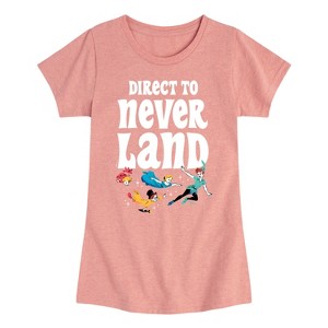 Girls' - Disney - Peter Pan Fitted Short Sleeve Graphic T-Shirt - 1 of 4