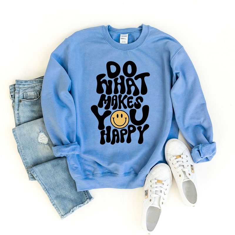 Simply Sage Market Women's Graphic Sweatshirt Do What Makes You Happy, 3 of 4