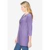 Woman Within Plus Size Embroidered Crinkle Tunic - 4 of 4