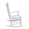 wooden porch rocker chair WHITE - 3 of 4