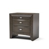 Sapphtopaz Farmhouse Nightstand with 2 Drawers & Pull Out Tray Wood Bedside Table with Oval Handles Simple Night Stand for Bedroom,Living Room - 2 of 4