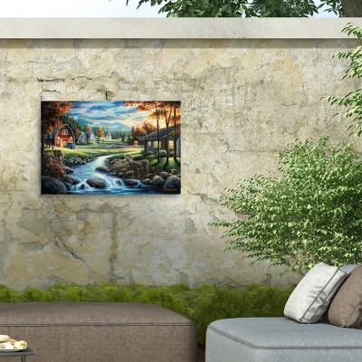 Chuck Black Country Living Landscape Canvas Art in Dark Tones