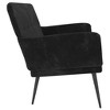 vidaXL Bench Black 42.5 in.x31.1 in.x31.1 in. Velvet - 4 of 4