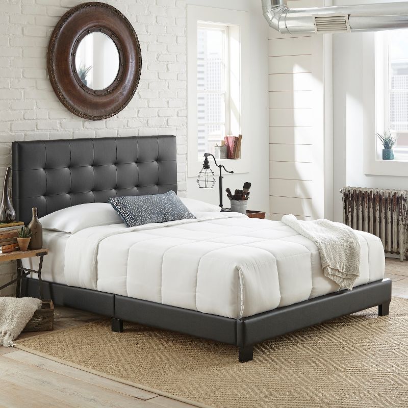 Macie Faux Leather Platform Bed - Eco Dream, 3 of 8