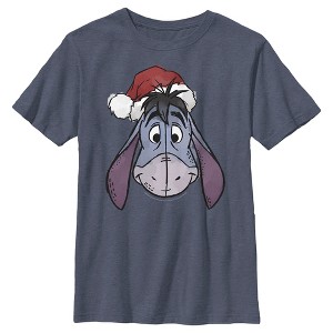Boy's Winnie the Pooh Santa Eeyore T-Shirt - 1 of 3