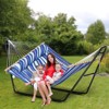 VEVOR Universal 2 Person Hammock Stand, Adjustable Heavy Duty 550 lbs Capacity Hammock Stand Fits 7.5-13.5 ft Hammocks with Chain, Hook - 2 of 4