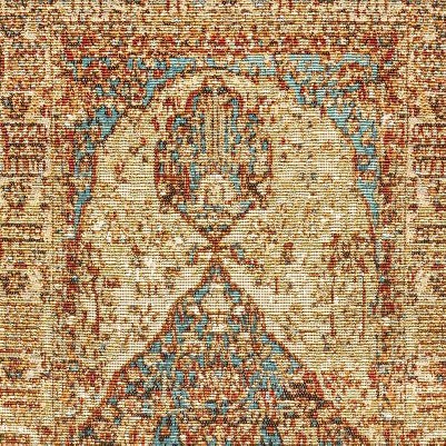 blue and light brown