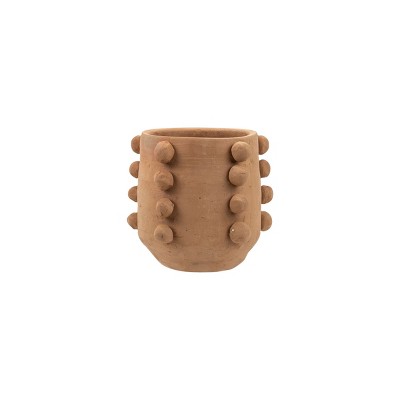 Small Natural Terracotta Beaded Planter - Foreside Home & Garden : Target