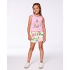 Deux par Deux Girl Organic Cotton Tank with Frills Candy Pink - 2 of 4