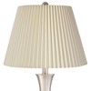 360 Lighting Simon Modern Table Lamps 25 1/2" High Set of 2 Brushed Nickel with USB Charging Port Ivory Linen Shade for Bedroom Living Room House Desk - 2 of 4