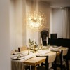 Rennnsan Finwyn 15"W 8-Light Sputnik Dandelion Crystal Modern Glam Dimmable Chandelier in Gold & Silver - 3 of 4