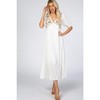 PinkBlush Ivory Floral Embroidered Maternity Midi Dress - 4 of 4