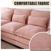 MOONMISS 106" U Shape 4 Seat Chenille U-Shaped Sleeper Sofa with Chaise Lounge, Ottoman & Pillows for Living Room - 3 of 4