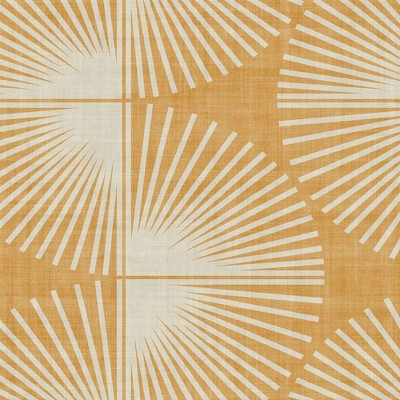 Turmeric Yellow and Cream Geometric Peel and Stick Wallpaper