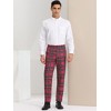INSPIRE CHIC Men's Plaid Casual Regular Fit Flat Front Stretch Dress Pants - 3 of 4