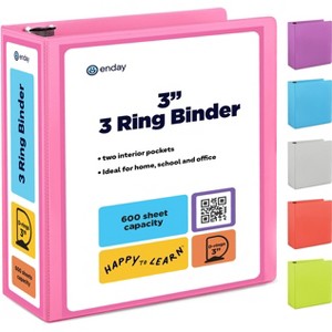 Enday 3-Ring View Binder With 2-Pockets - 1 of 4