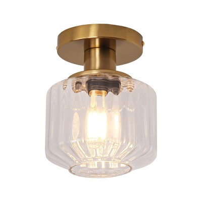 Parrot Uncle 6" Modern 1-Light Semi-Flush Mount Ceiling Light