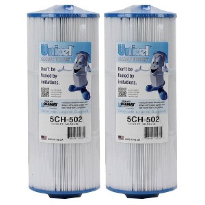 Unicel 5CH-502 Replacement 50 SqFt Filter Cartridge for Spa, 197 Pleats (2 Pack) - 1 of 4