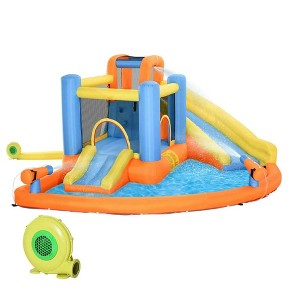 Resenkos Bounce House, Inflatable Bouncer,5-in-1 Kids Inflatable Bounce House Jumping Castle with Water Pool, Slide & 2 Water Guns - 1 of 1