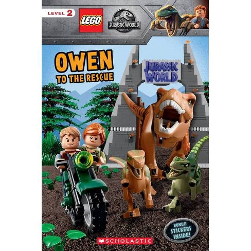 Owen To The Rescue Lego Jurassic World Reader With Stickers By Meredith Rusu Mixed Media Product Target - welcome to jurassic park loud roblox id